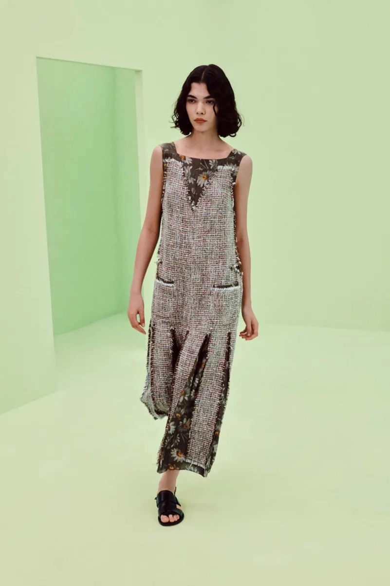 Emilia Wickstead Spring 2027 Softens Up With Blurred Florals And Frayed Tweed