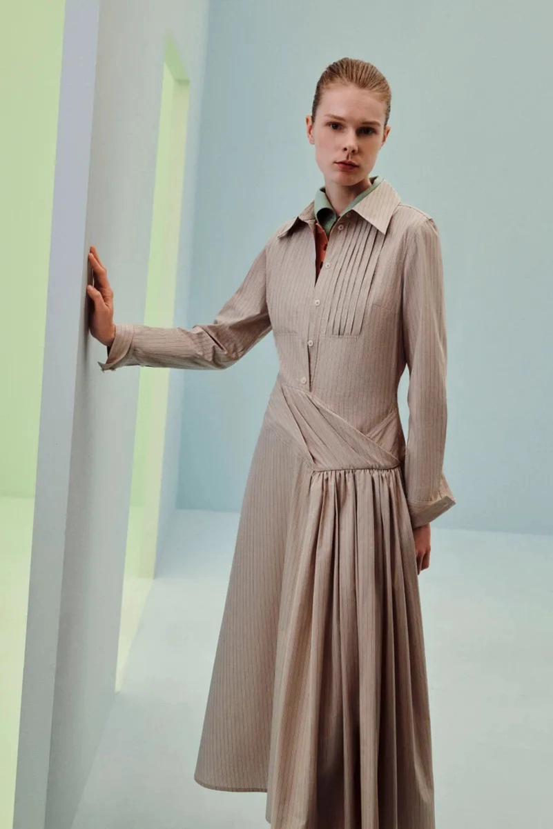 Emilia Wickstead Spring 2027 Softens Up With Blurred Florals And Frayed Tweed