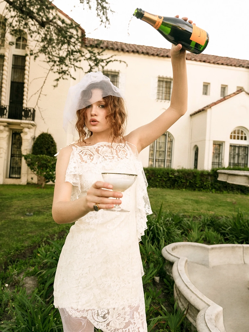 For Love & Lemons Brings Victorian Romance To Fall 2026 Bridalwear