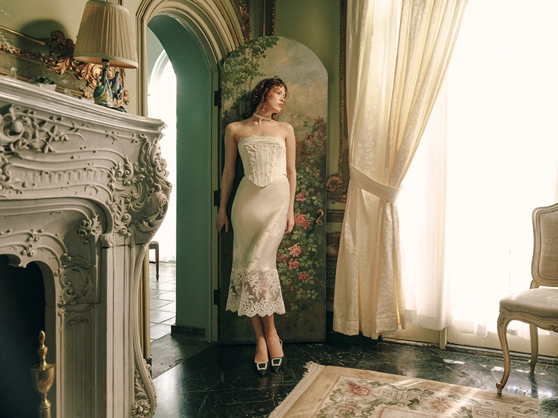 For Love & Lemons Brings Victorian Romance To Fall 2026 Bridalwear