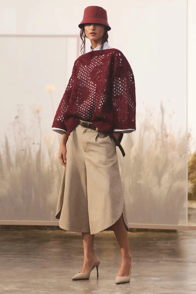 Brunello Cucinelli Spring 2027 Is All About Texture & Relaxed Silhouettes