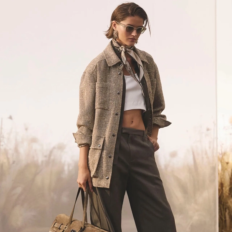 Brunello Cucinelli Spring 2027 Is All About Texture & Relaxed Silhouettes