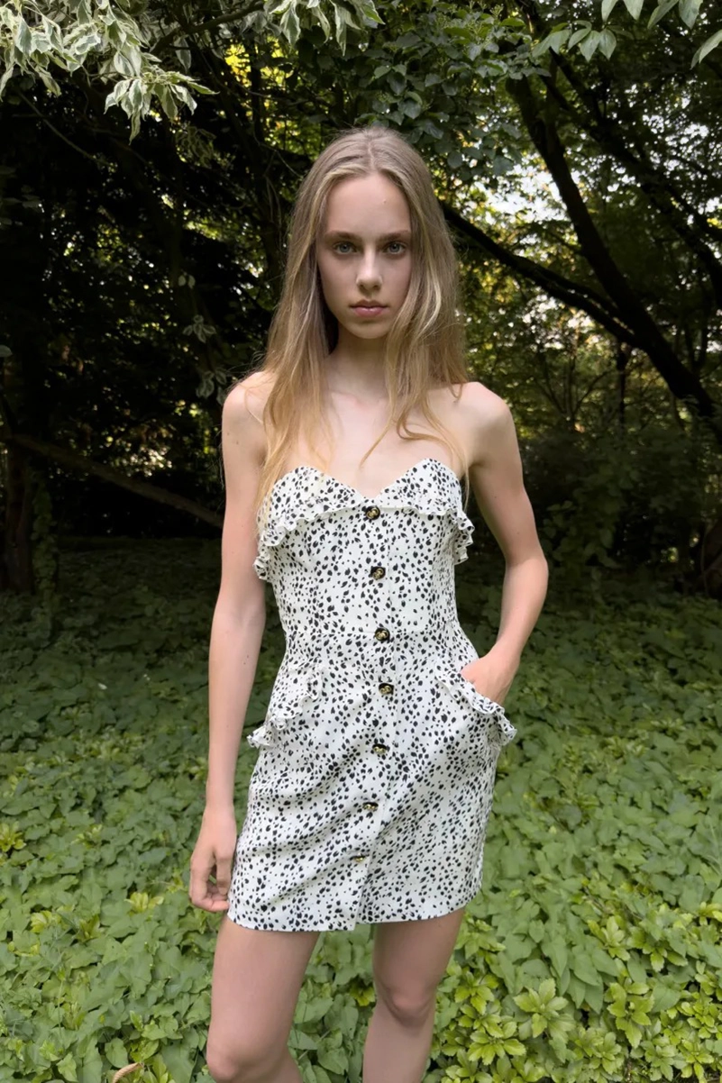 Alessandra Rich Spring 2027 Mixes Garden Party Dressing With Boudoir Glamour