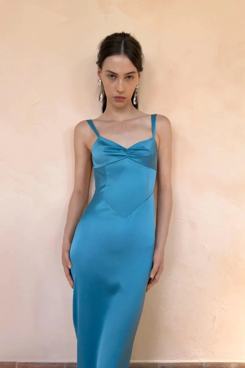Alessandra Rich Spring 2027 Mixes Garden Party Dressing With Boudoir Glamour