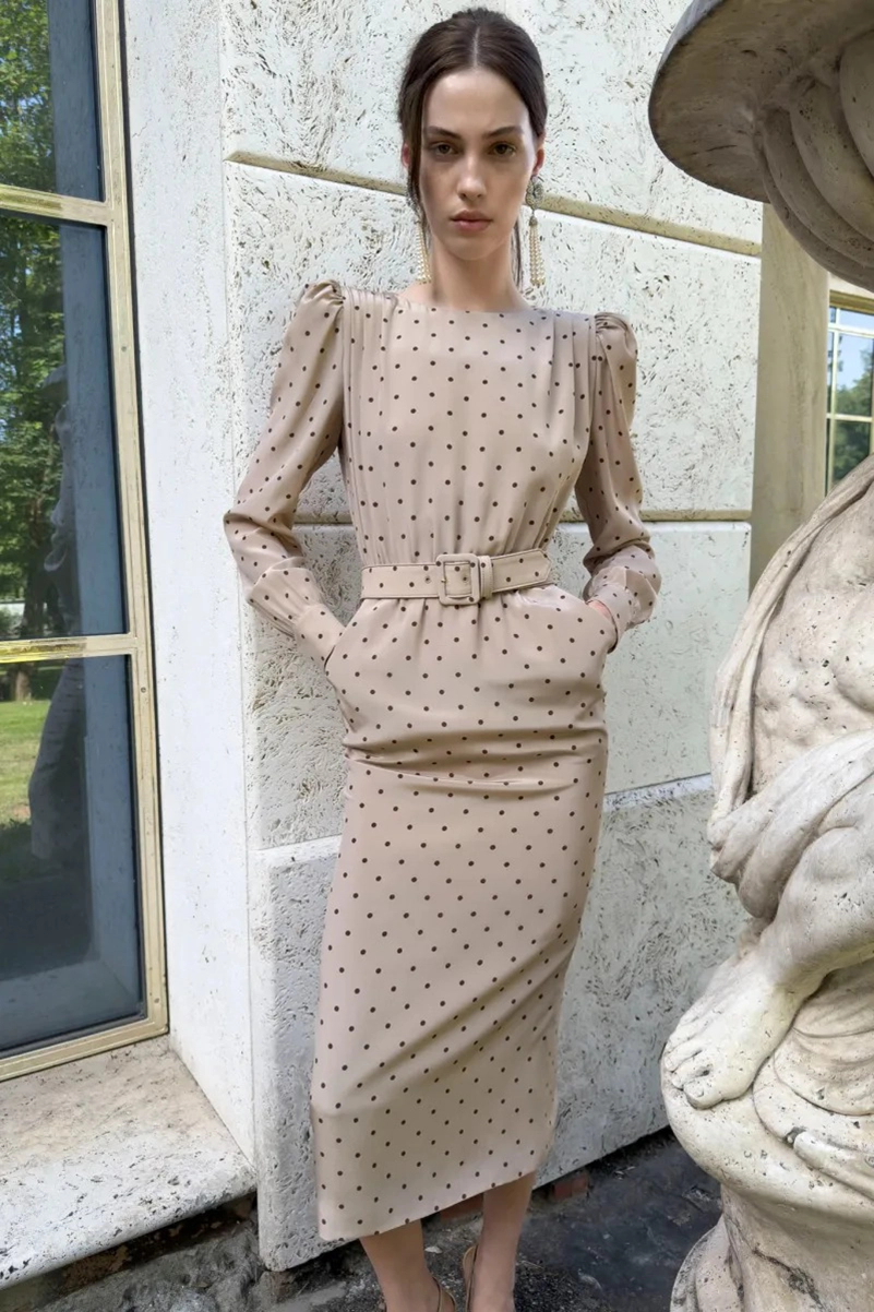 Alessandra Rich Spring 2027 Mixes Garden Party Dressing With Boudoir Glamour