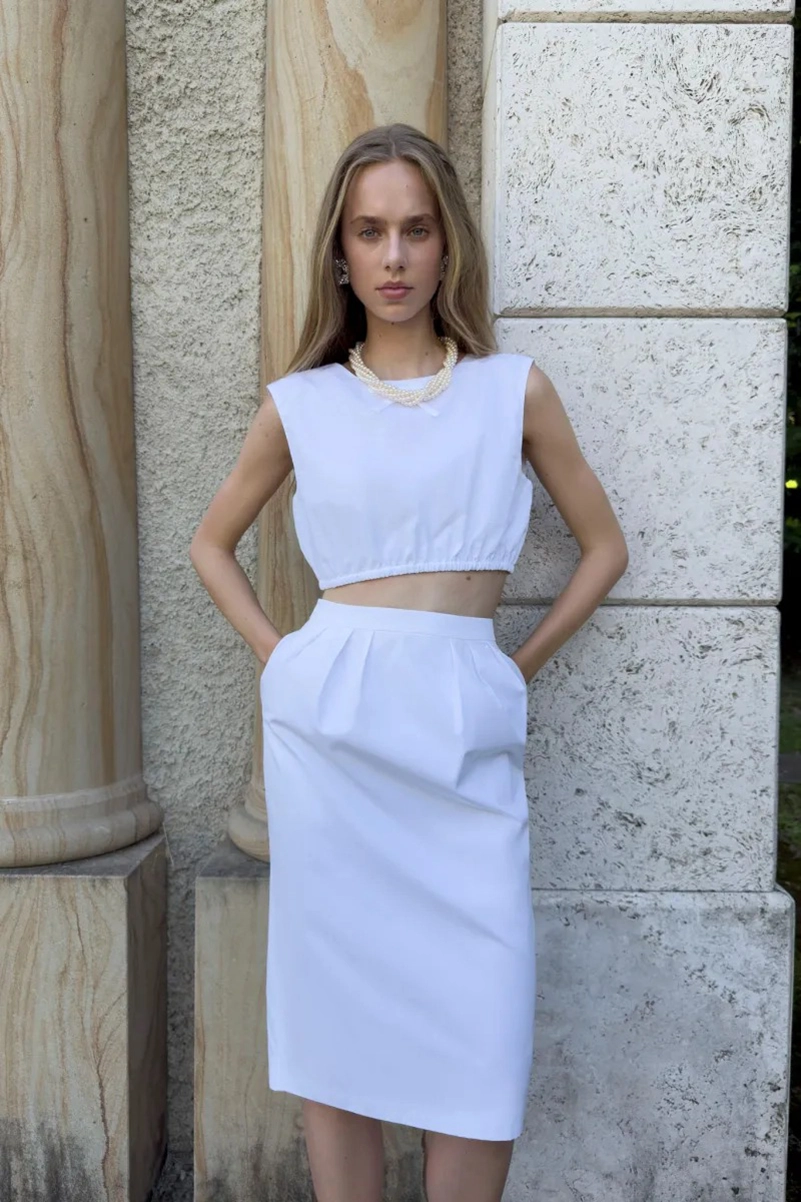 Alessandra Rich Spring 2027 Mixes Garden Party Dressing With Boudoir Glamour