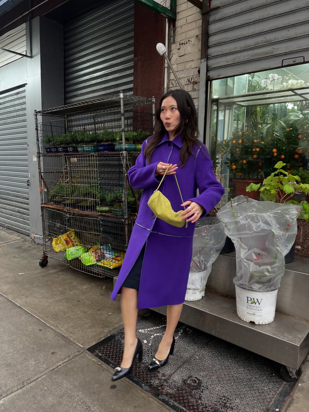 Purple Coat For Fall