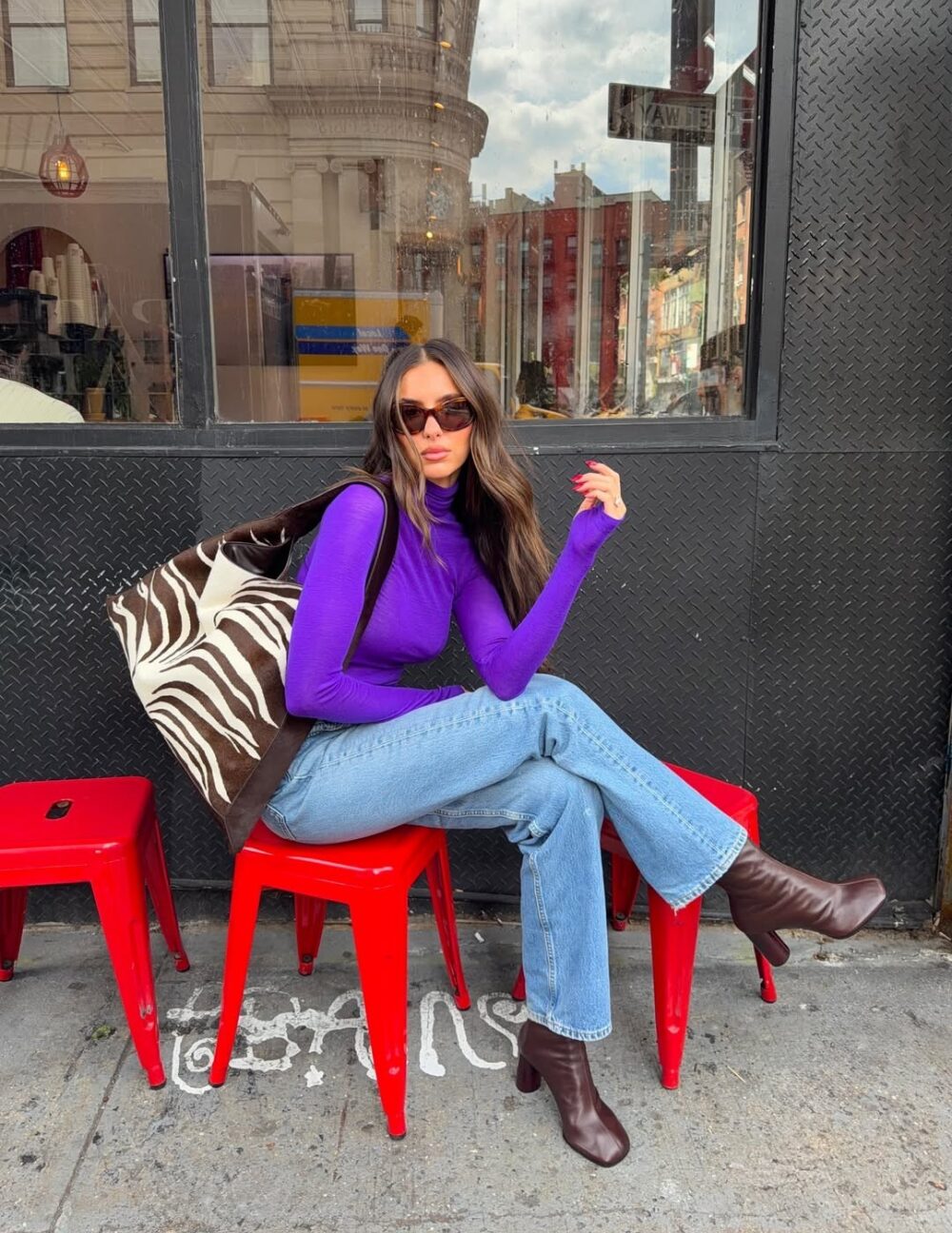 Purple Sweater Outfits For Fall